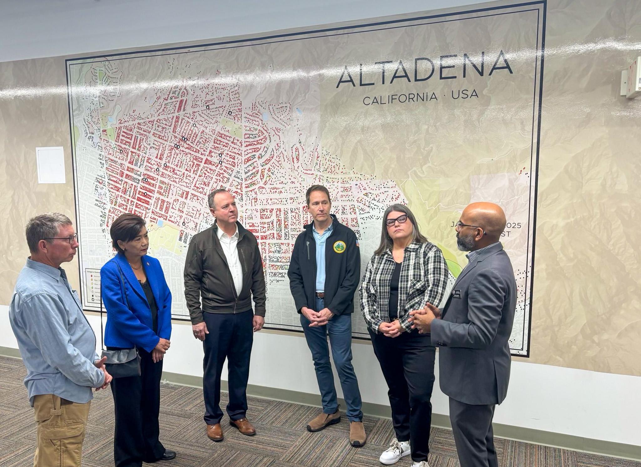ICYMI: Sen. Schiff Tours the Eaton Fire Collaborative Center in